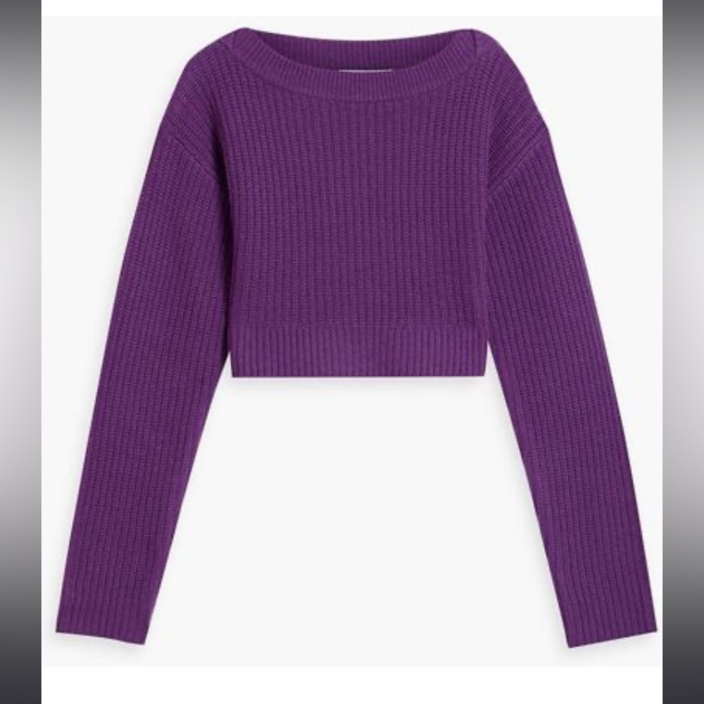 New RE/DONE cropped boatneck pullover sweater